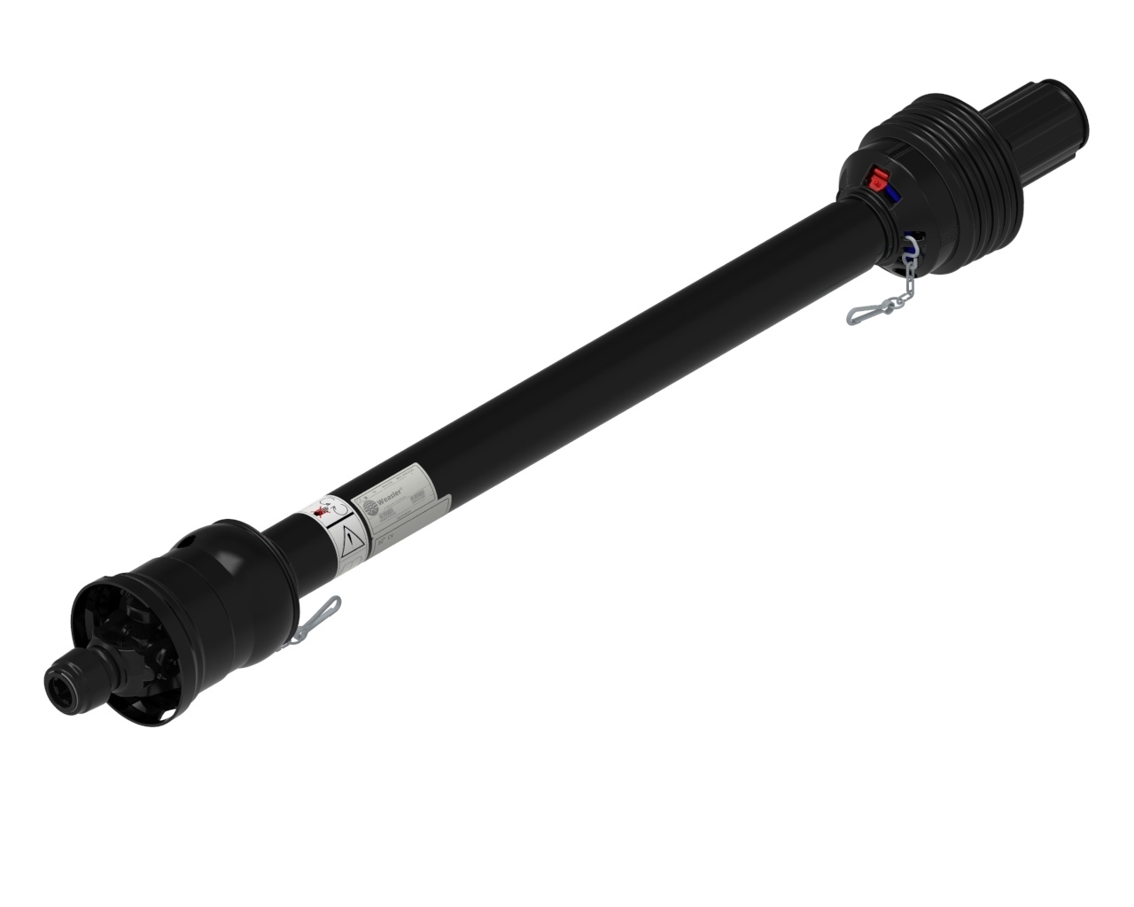Широкоугольный карданный вал WWCV с храповой муфтой, AW35-80, 1210MM, SR 1200NM, AL 1 3/8