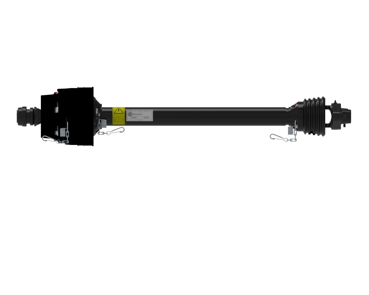 Широкоугольный карданный вал EUCV со срезным болтом, AW35-80, 1510MM, SB 2500NM, SSL 1 3/8